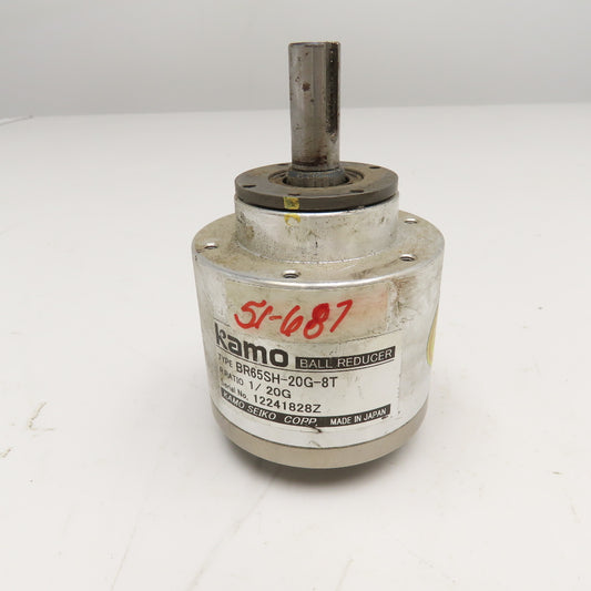 Kamo Seiko BR65SH-20G-8T 1/20G Ratio Ball Reducer 12mm & 3/8" Shaft