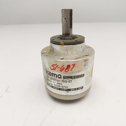 Kamo Seiko BR65SH-20G-8T 1/20G Ratio Ball Reducer 12mm & 3/8" Shaft