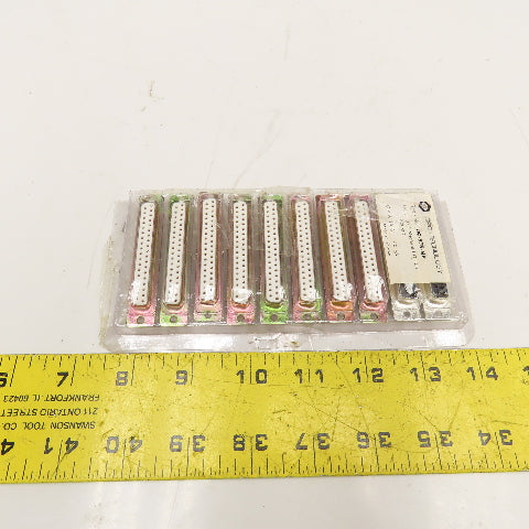 SPC Technology DC-37S-MP 37 Pin Solder Cup Female Sub-D Connector Lot Of 10