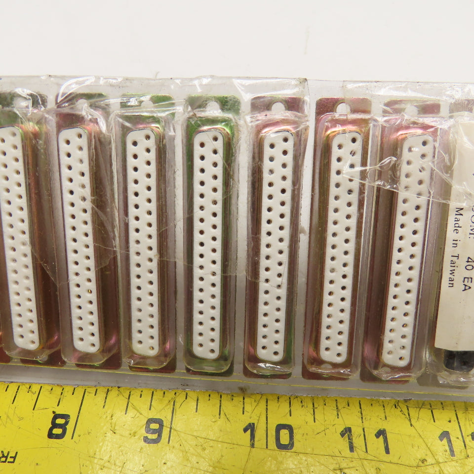 SPC Technology DC-37S-MP 37 Pin Solder Cup Female Sub-D Connector Lot Of 10