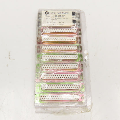 SPC Technology DC-37S-MP 37 Pin Solder Cup Female Sub-D Connector Lot Of 10