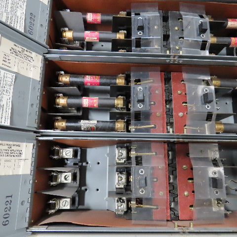 Westinghouse FY48384 Type FDP 400A 3Ph 3W 480V Fused Panel Switch Board