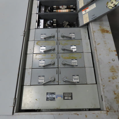 Westinghouse FY48384 Type FDP 400A 3Ph 3W 480V Fused Panel Switch Board