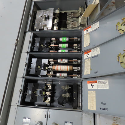 Westinghouse FY48384 Type FDP 400A 3Ph 3W 480V Fused Panel Switch Board