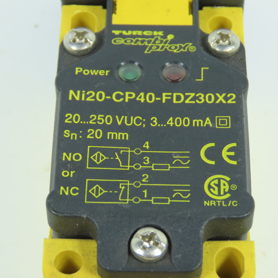 Turck Ni20-CP40-FDZ30X2 Inductive Proximity Sensor 20-250V