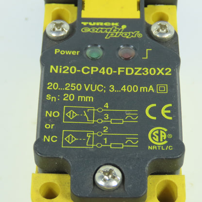 Turck Ni20-CP40-FDZ30X2 Inductive Proximity Sensor 20-250V