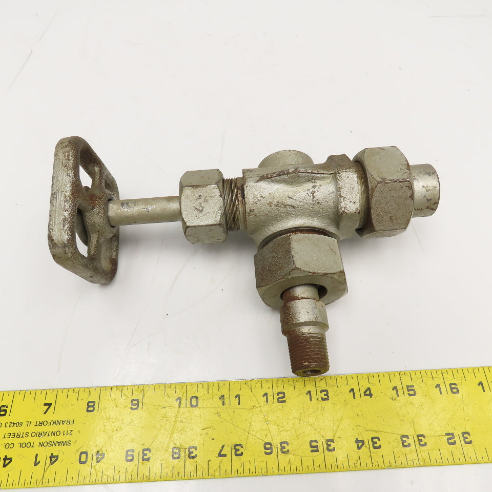 EEP Products 64950-300 G1/2 x G1-1/4 Port Valve W/ 1/2" NPT Divert/Mixing Port