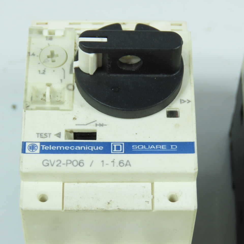 Telemecanique GV2-P06 1-1.6A Motor Protector Circuit Breaker Lot Of 4