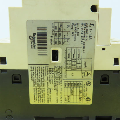 Telemecanique GV2-P06 1-1.6A Motor Protector Circuit Breaker Lot Of 4