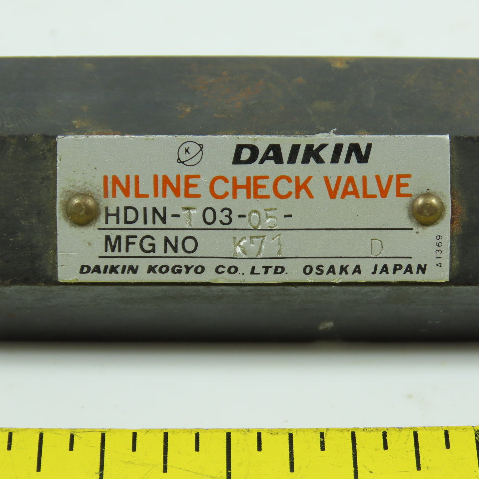 Daikin HDIN-T03-05 Inline Check Valve 3/8"