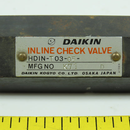 Daikin HDIN-T03-05 Inline Check Valve 3/8"