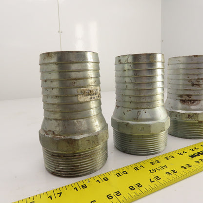 CN300 SP 3" Male Hose Shank x 3" NPT Male Combination Coupling Nipple Lot/7
