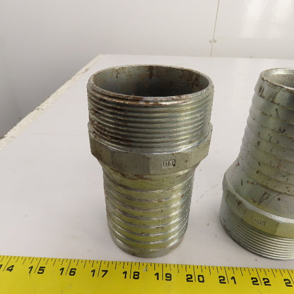 CN300 SP 3" Male Hose Shank x 3" NPT Male Combination Coupling Nipple Lot/7