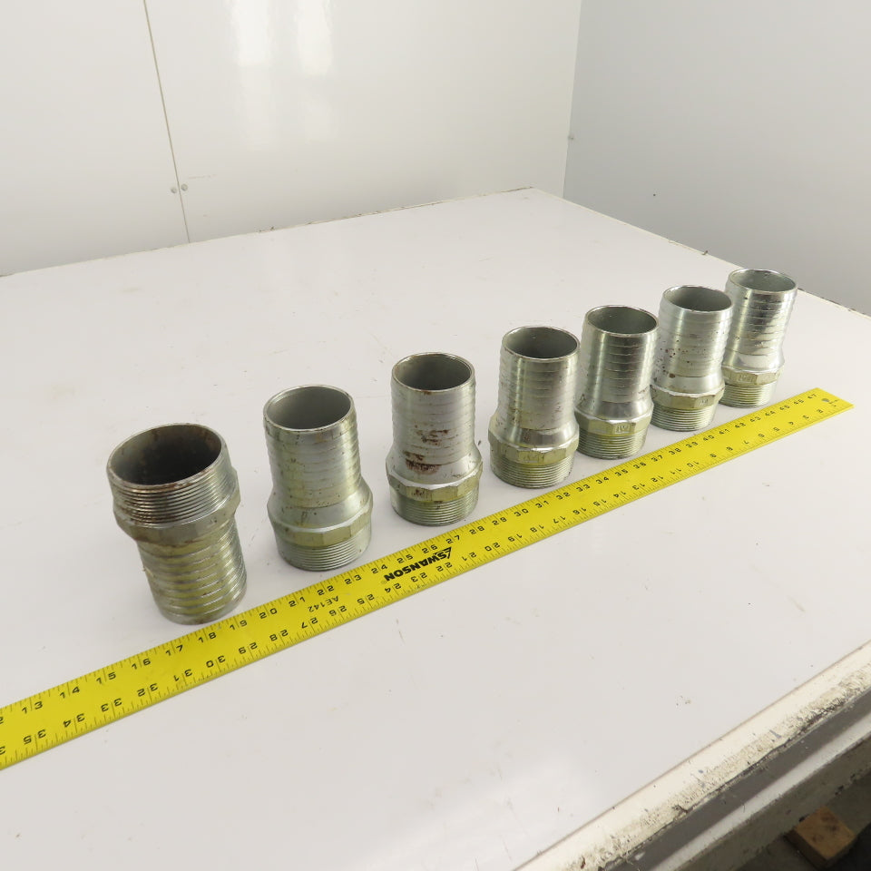 CN300 SP 3" Male Hose Shank x 3" NPT Male Combination Coupling Nipple Lot/7