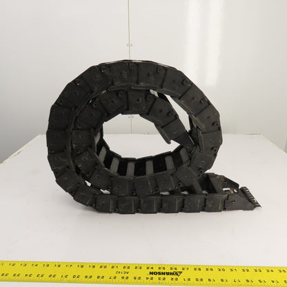KS 0625.42 86" L Cable Carrier Energy Drag Chain 4" x 1-1/4" ID W/ Anchors
