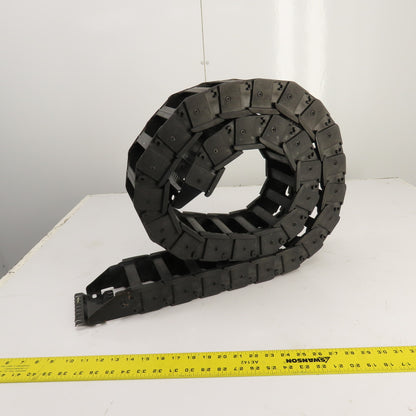KS 0625.42 86" L Cable Carrier Energy Drag Chain 4" x 1-1/4" ID W/ Anchors