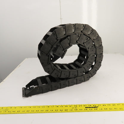 KS 0625.42 86" L Cable Carrier Energy Drag Chain 4" x 1-1/4" ID W/ Anchors