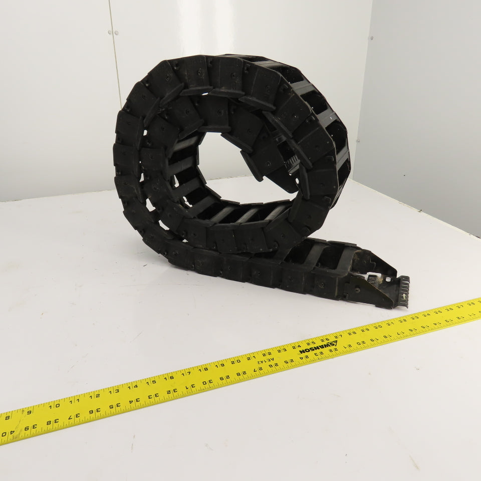 KS 0625.42 86" L Cable Carrier Energy Drag Chain 4" x 1-1/4" ID W/ Anchors