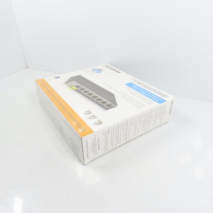 Netgear GS108T-300NAS 8-Port Gigabit Ethernet Smart Managed Switch NEW Sealed