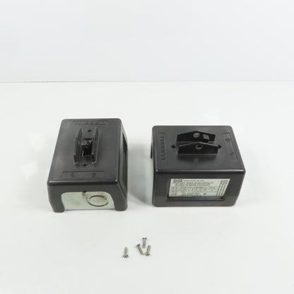 Hubbell HBL7810D HBL7810BW 30A Manual Motor Controller Switch 20HP 600V Lot Of 2