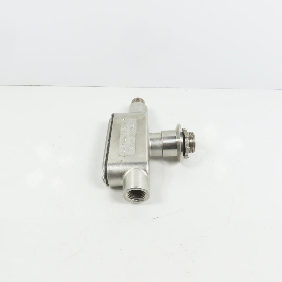 Calbrite E307133 1/2" TB 316 Stainless Steel Conduit Body W/ Cover