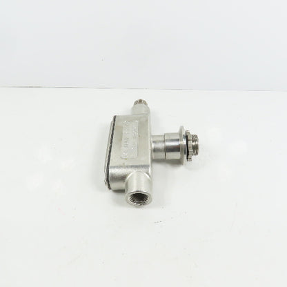 Calbrite E307133 1/2" TB 316 Stainless Steel Conduit Body W/ Cover
