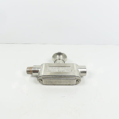 Calbrite E307133 1/2" TB 316 Stainless Steel Conduit Body W/ Cover