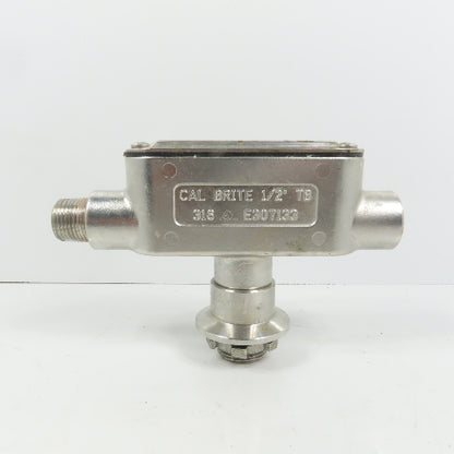 Calbrite E307133 1/2" TB 316 Stainless Steel Conduit Body W/ Cover