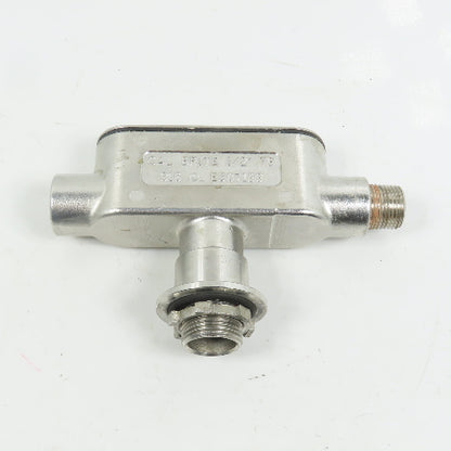 Calbrite E307133 1/2" TB 316 Stainless Steel Conduit Body W/ Cover