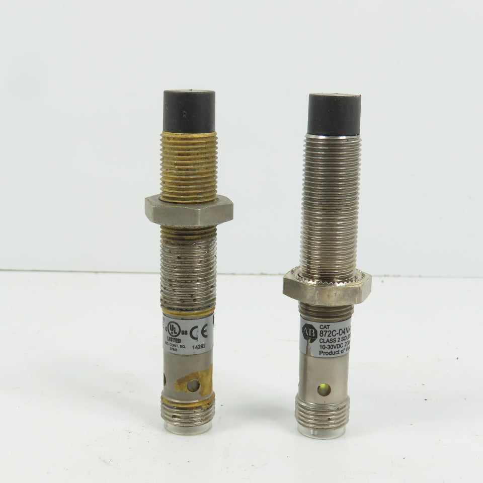 Allen Bradley 872C-D4NN12-D4 Threaded Barrel Inductive Proximity Sensor Lot/2