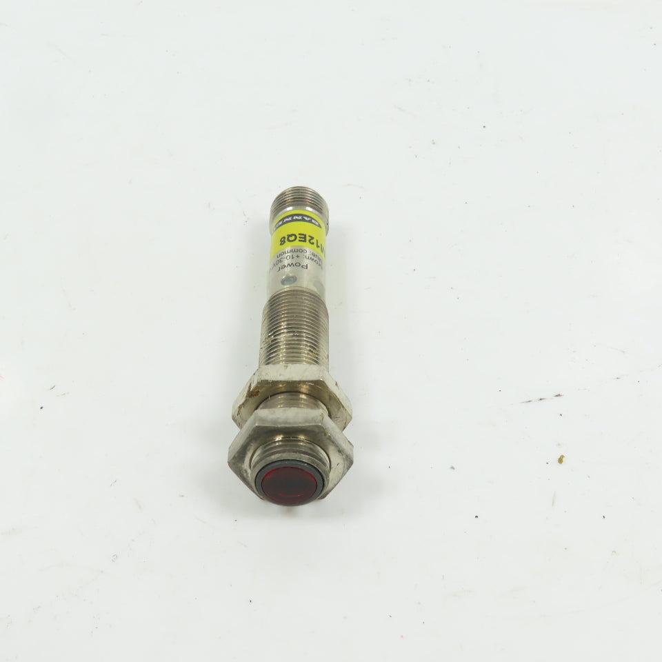 Banner M12EQ8 Threaded Barrel Photoelectric Sensor 10-30VDC