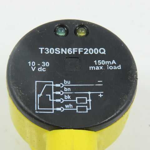 Banner T30SN6FF200Q Fixed Field Photoelectric Sensor 10-30.VDC