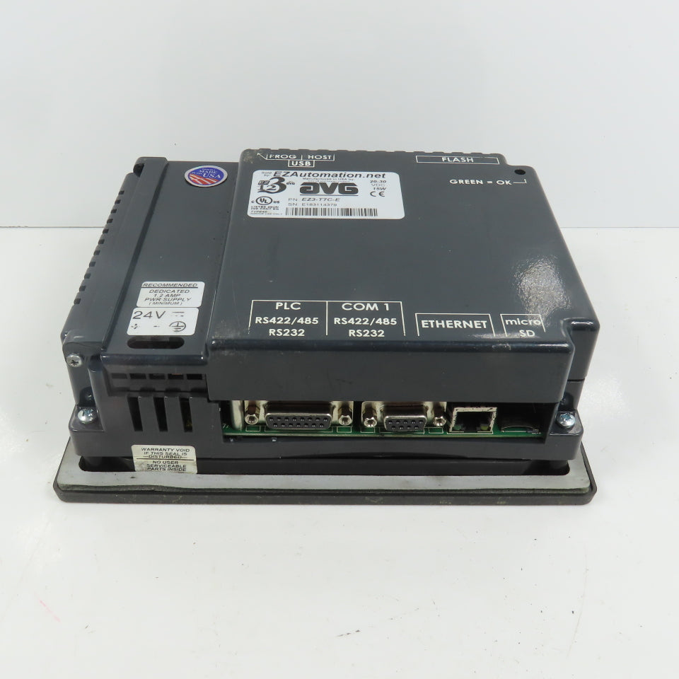 EZ Automation EZ3-T7C-E 7" TFT HMI Display & PLC Combo 20-30VDC