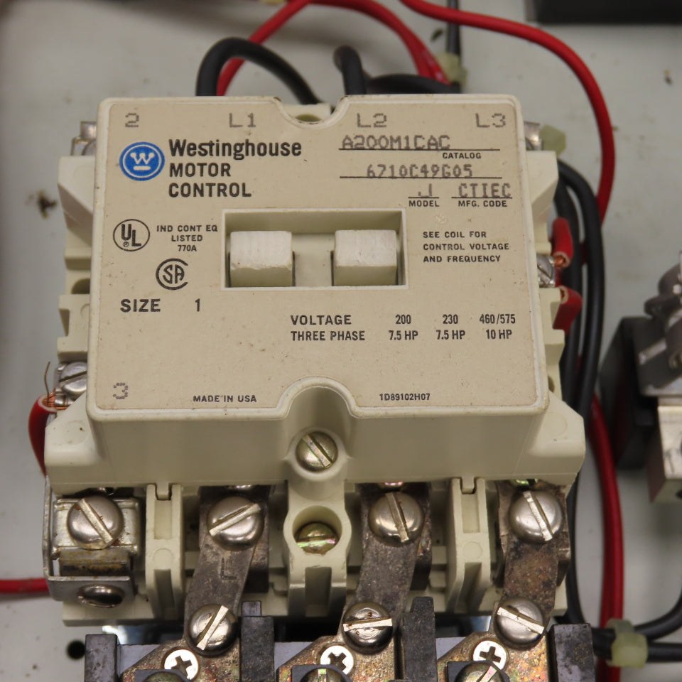 Westinghouse A200M1CAC Size 1 10HP Fusible Combination Starter 3PH 120V Coil