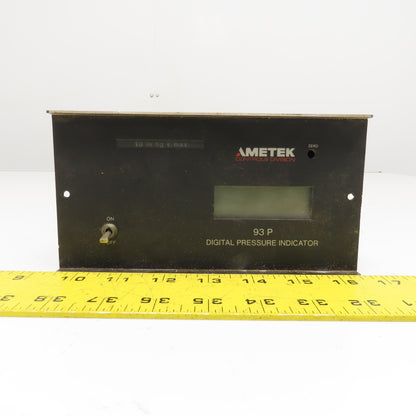 Ametek 93PLV0010BC4BC Digital Pressure Indicator Vacuum -10.000 in/Hg