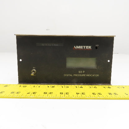 Ametek 93PLV0010BC4BC Digital Pressure Indicator Vacuum -10.000 in/Hg