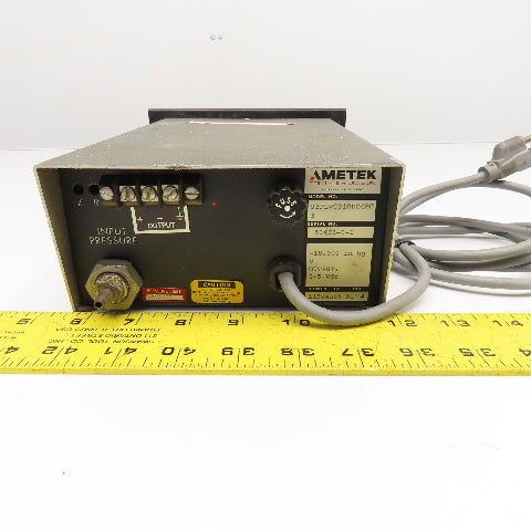 Ametek 93PLV0010BC4BC Digital Pressure Indicator Vacuum -10.000 in/Hg