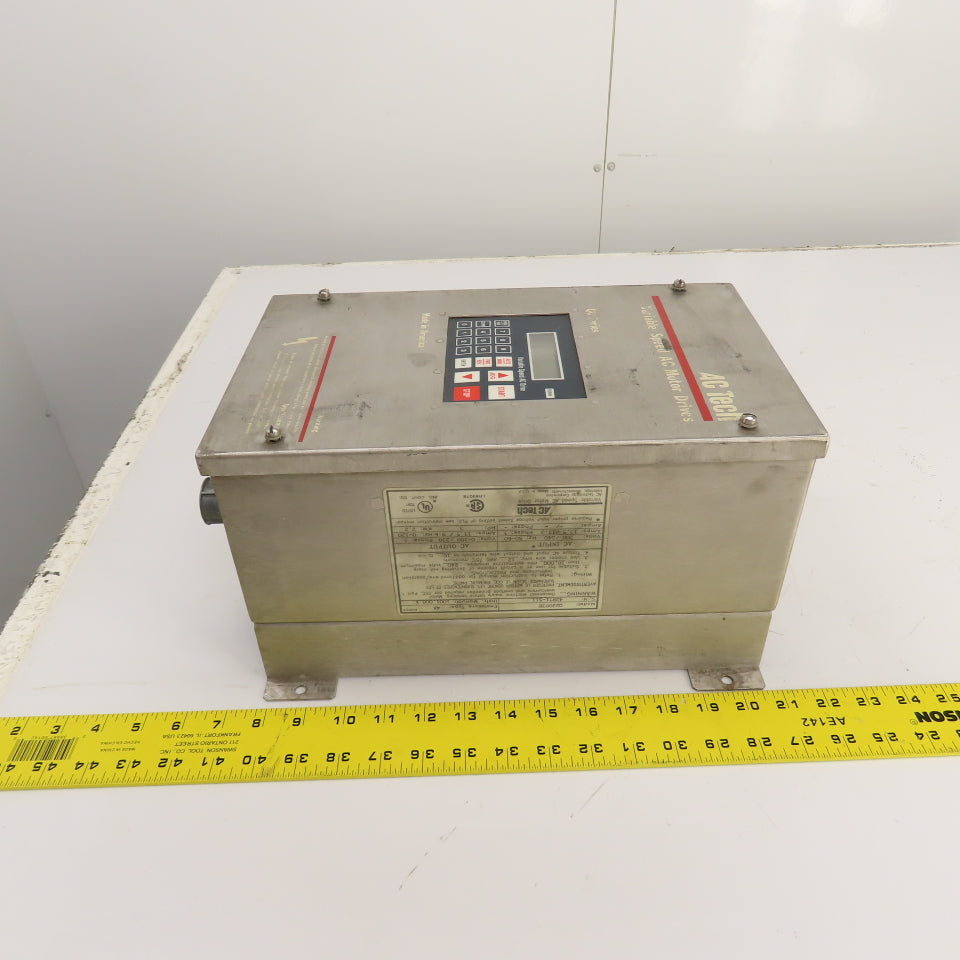 AC Tech Q22003E 3HP 2.2kW Variable Speed AC Motor Drive 200/240V 3PH Type 4X Enc