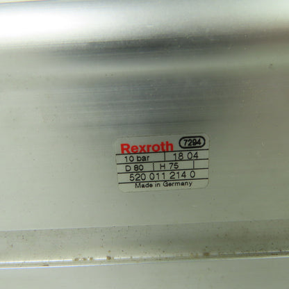 Rexroth 520 011 214 0 Pneumatic Air Cylinder 70mm Stroke 10 Bar 20mm Rod