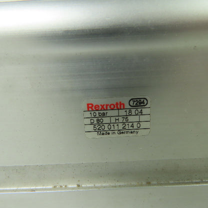 Rexroth 520 011 214 0 Pneumatic Air Cylinder 70mm Stroke 10 Bar 20mm Rod