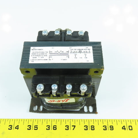 Square D 9070T150D1 0.15kVA Control Transformer Pri 220-480V Sec 110-115-120V