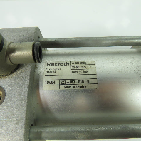 Rexroth 523-403-010-0 Double Acting Pneumatic Air Cylinder 50mm Stroke 80mm Bore