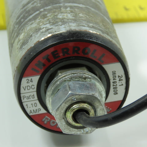 Interroll 92808 1.9" OD Powered Conveyor Roller 16-7/8" Face 17.5" BF 24VDC
