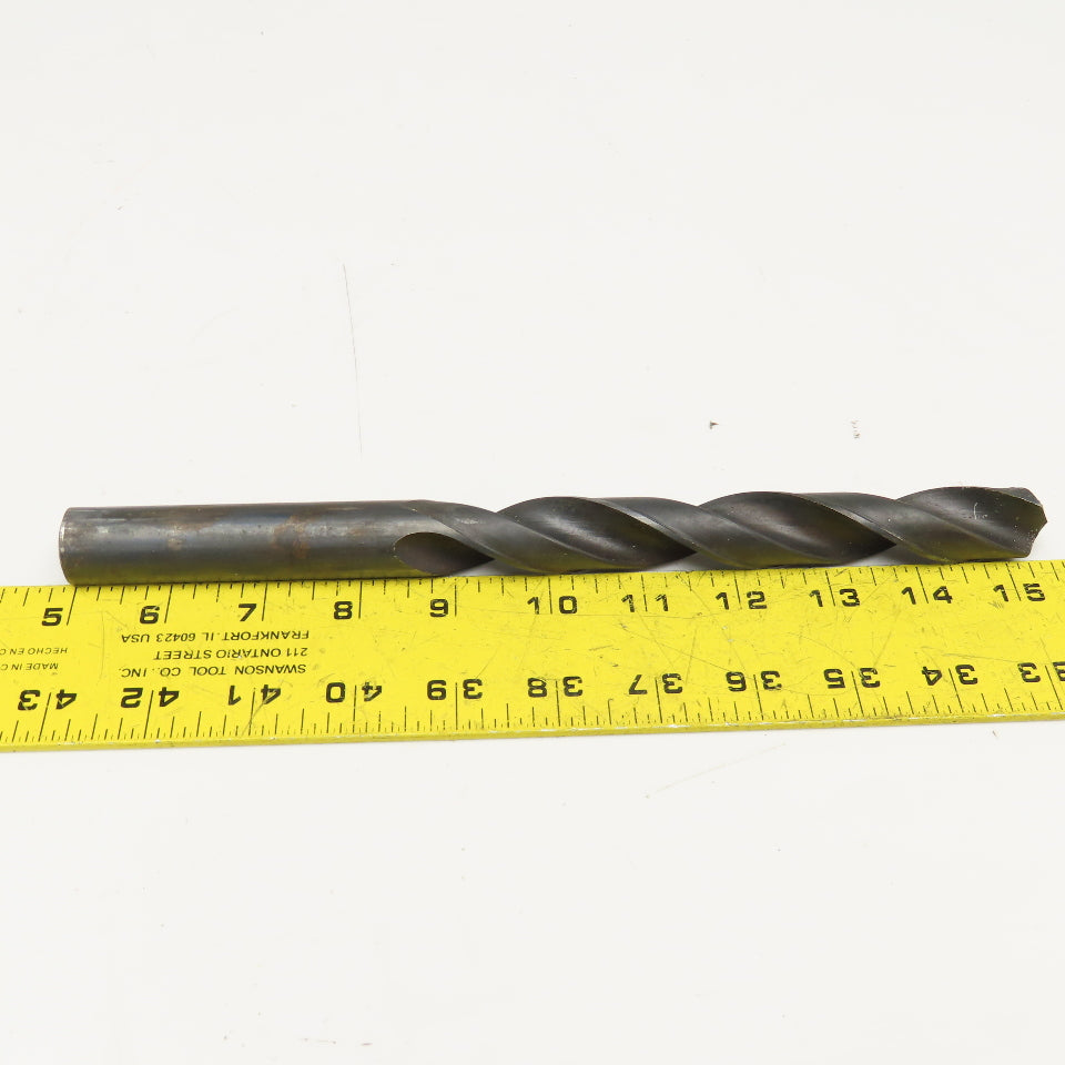 53/64" Coolant Thru 2 Flute HSS Spiral Drill Bit 11" OAL