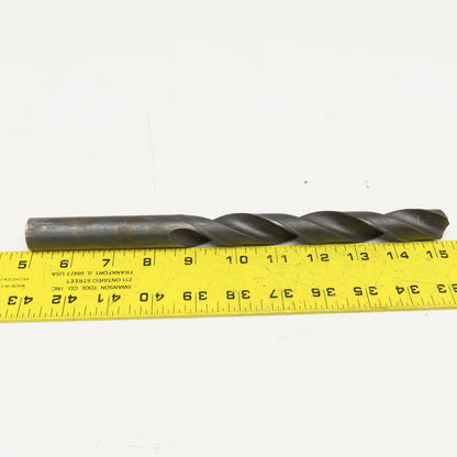 53/64" Coolant Thru 2 Flute HSS Spiral Drill Bit 11" OAL