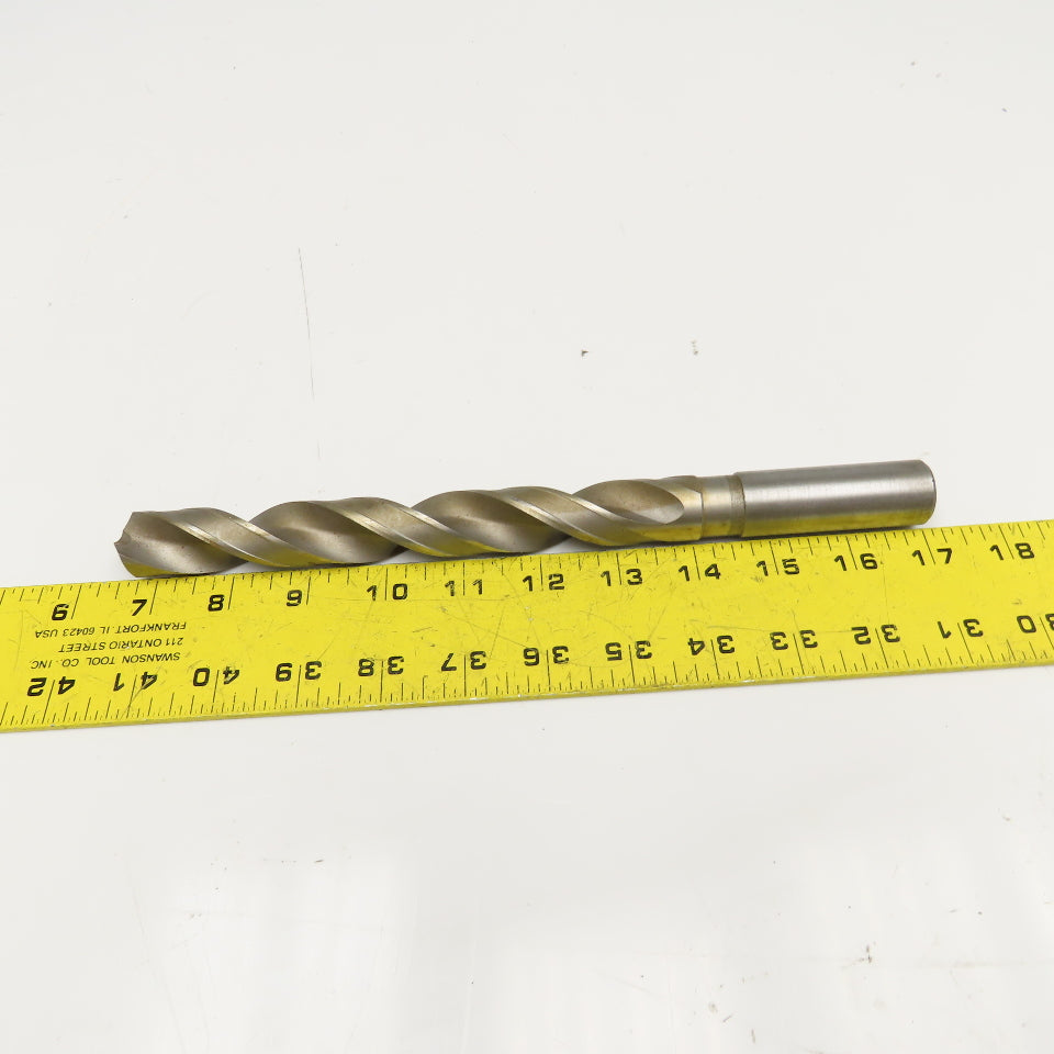 55/64" Coolant Thru 2 Flute HSS Spiral Drill Bit 11" OAL