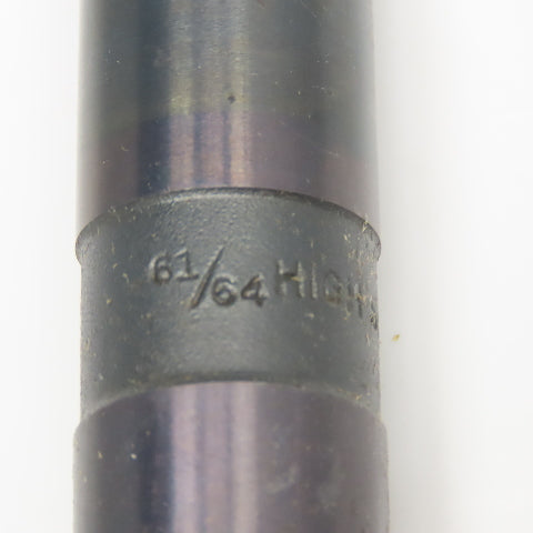 Michigan Drill 61/64" Coolant Thru 2 Flute HSS Spiral Drill Bit 11" OAL