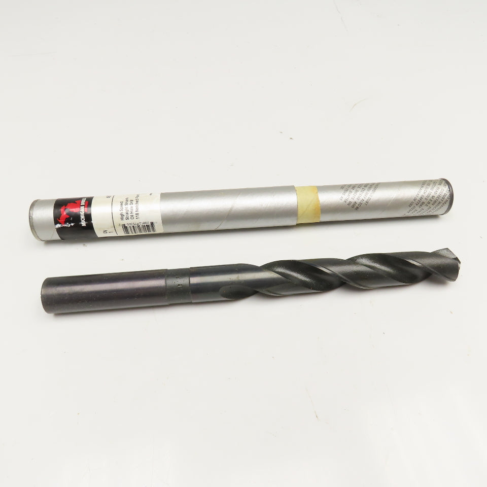 Michigan Drill 61/64" Coolant Thru 2 Flute HSS Spiral Drill Bit 11" OAL