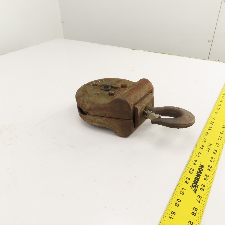 ElectroLift M-1046-A 3000LB Wire Rope Hoist Swivel Single Sheave Hook Block