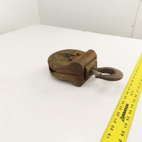 ElectroLift M-1046-A 3000LB Wire Rope Hoist Swivel Single Sheave Hook Block